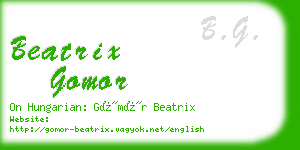 beatrix gomor business card
